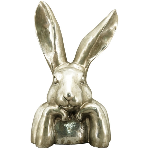 Hasenkopf Argent silber aus Polyresin