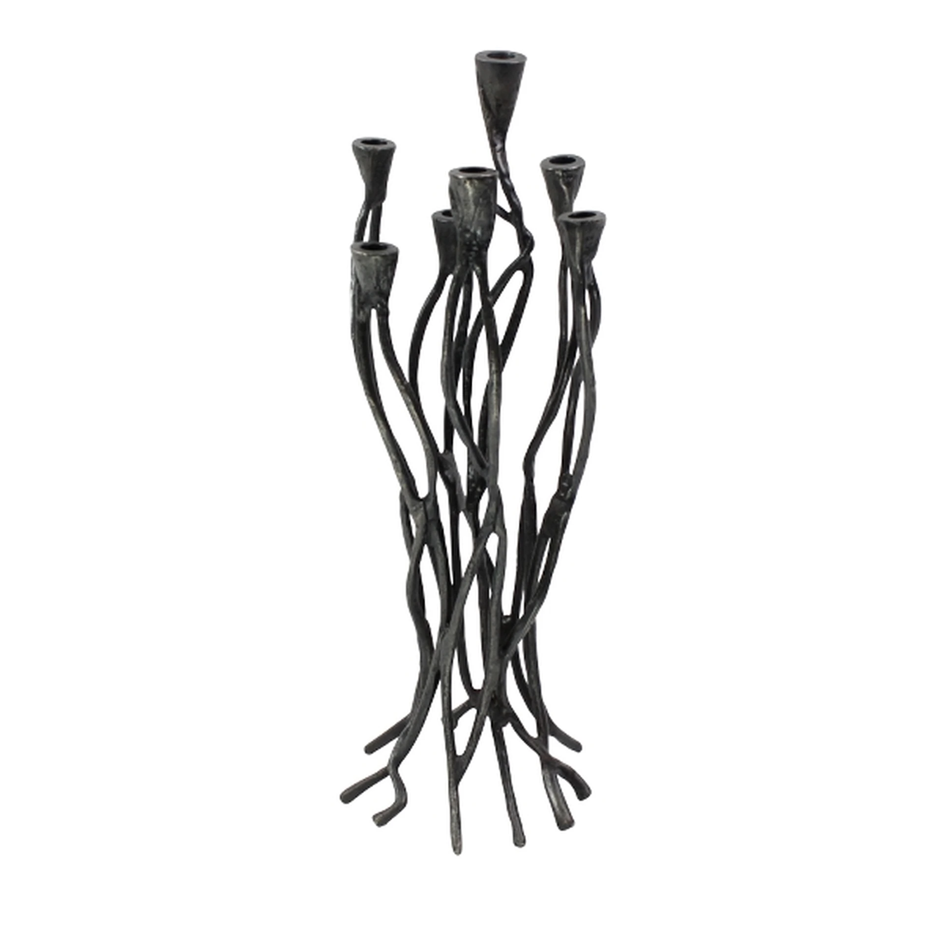 Roots Kerzenleuchter Aluminium Schwarz