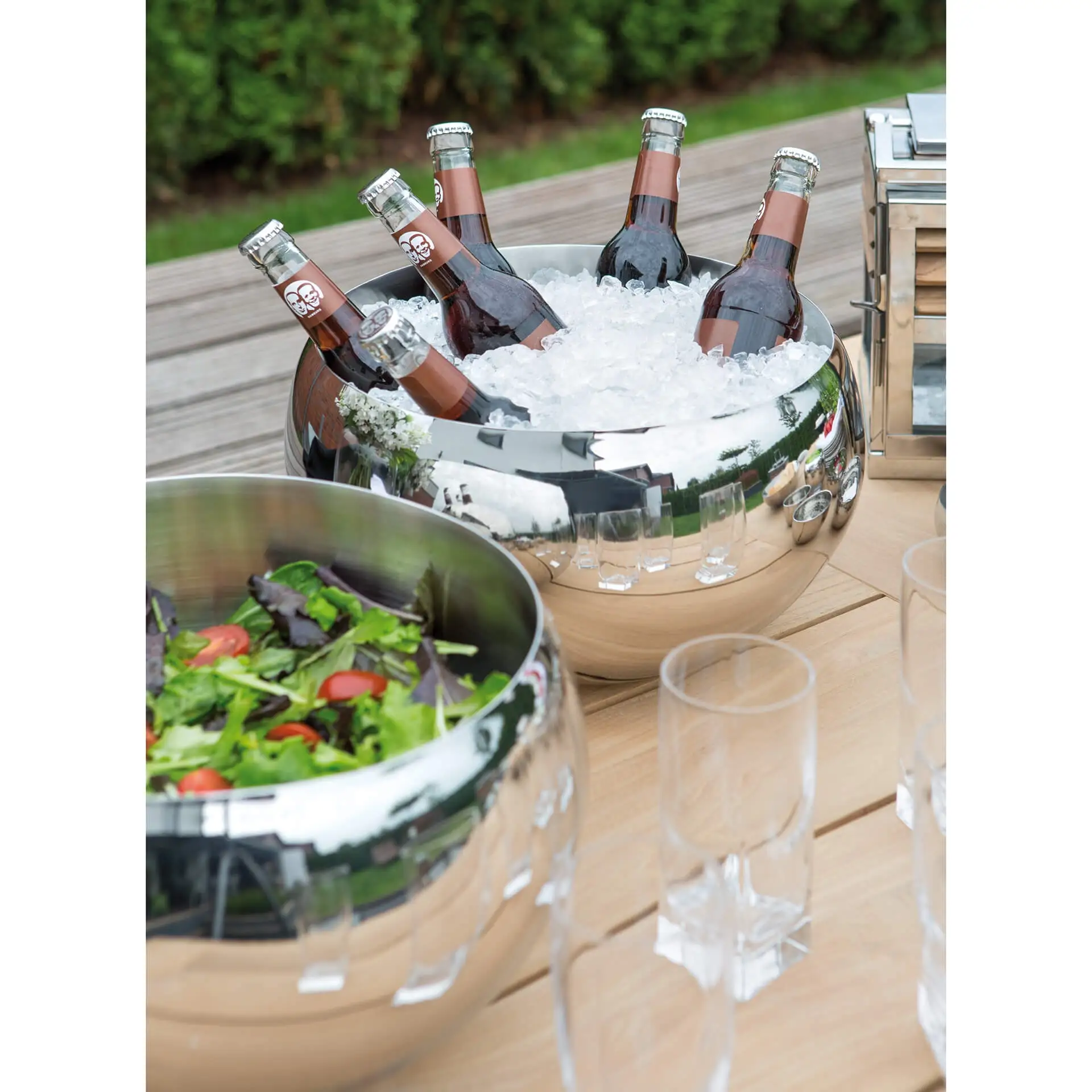 APOLLO Edelstahl Schüssel Punschbowl