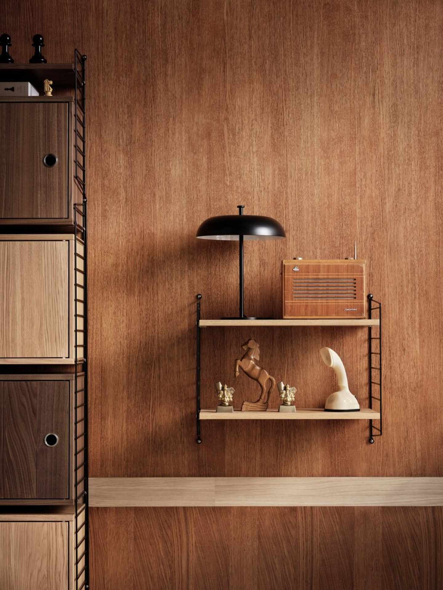 String System Regalboden 3er Set String System Regalboden 3er Set Walnuss natur 78/2/30