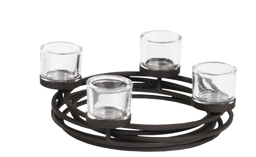 Moderner Eisenleuchter Rampak H 10 cm d 30 cm