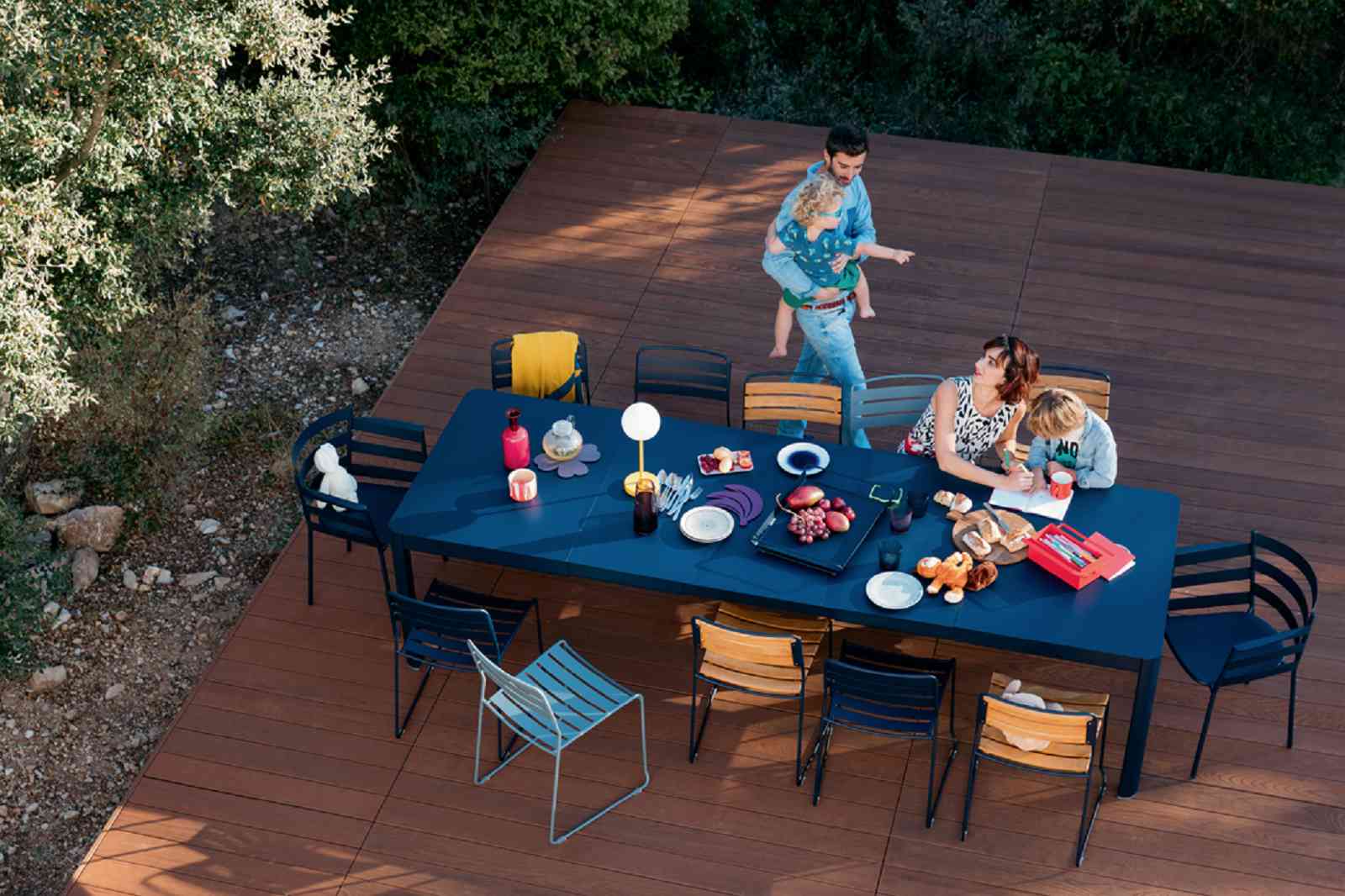 Ribambelle XL Tisch 299x100 3 Einlegeplatten Latte Beige Ribambelle XL Tisch 299x100 3 Einlegeplatten Latte Beige