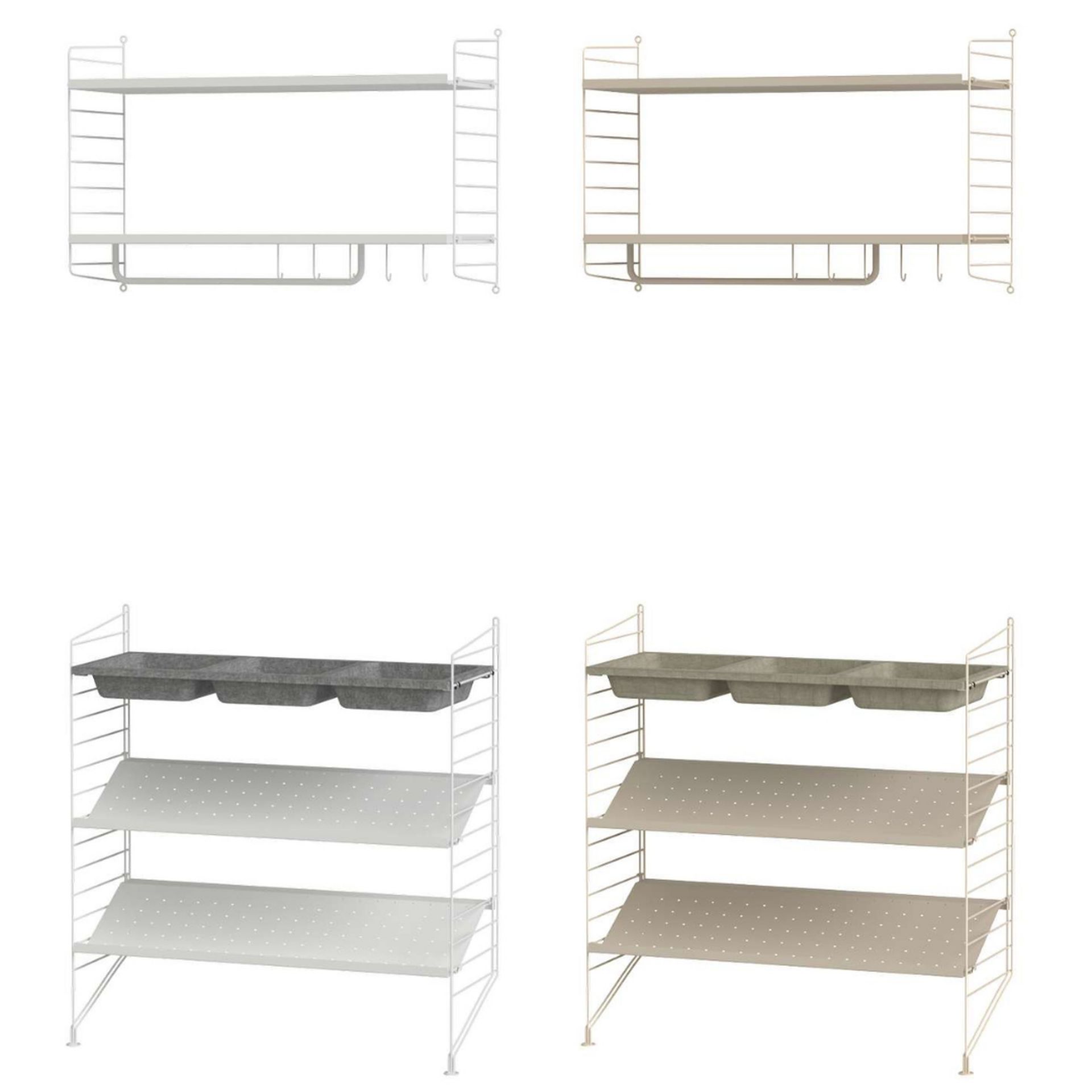 Schuhregal Ablage und Wandregal Schuhregal Ablage und Wandregal Beige