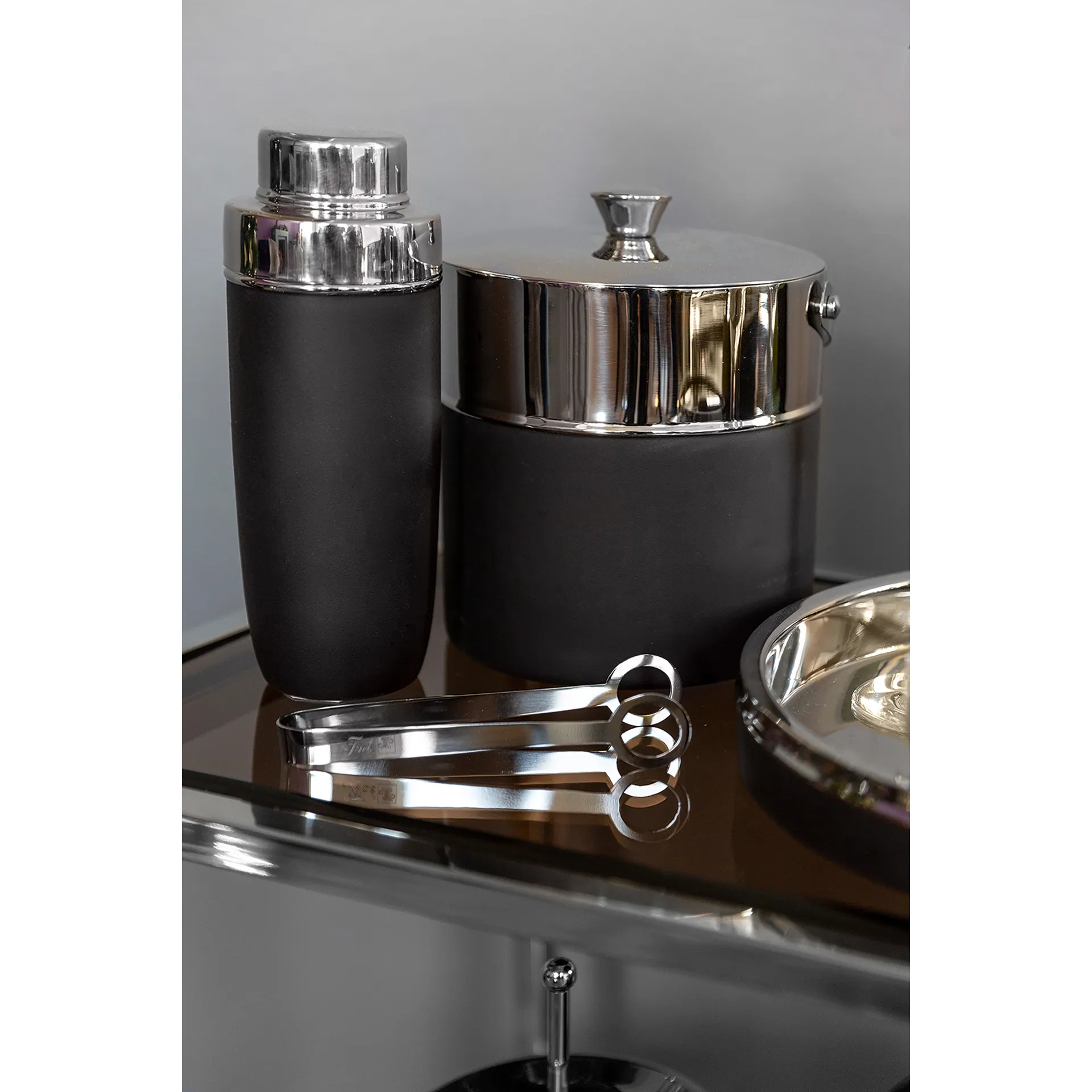 ANDOR edler Cocktailshaker Edelstahl Schwarz