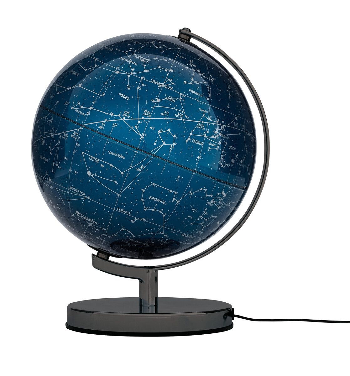 Globus TERRA MILKY WAY mit LED-Beleuchtung Blau