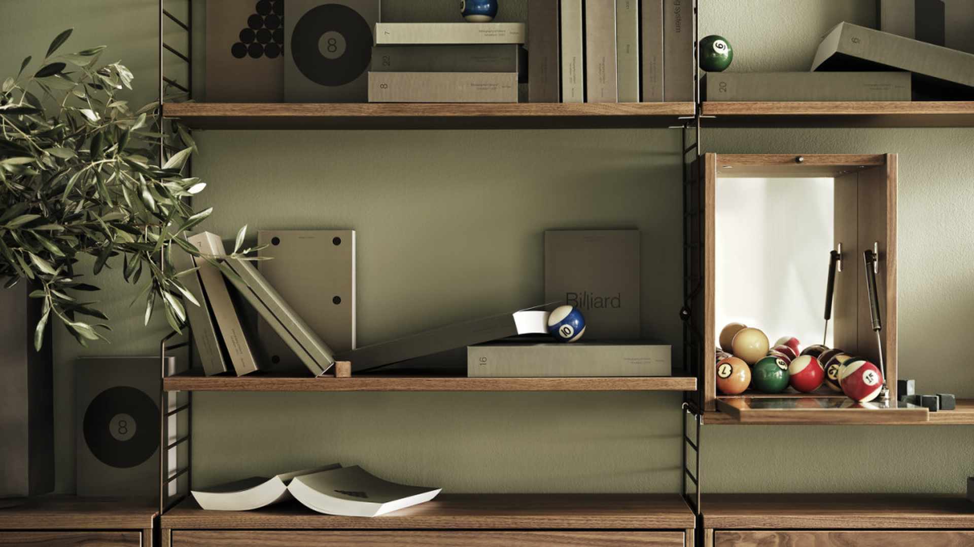 String System Regalboden 3er Set String System Regalboden 3er Set Walnuss natur 78/2/30