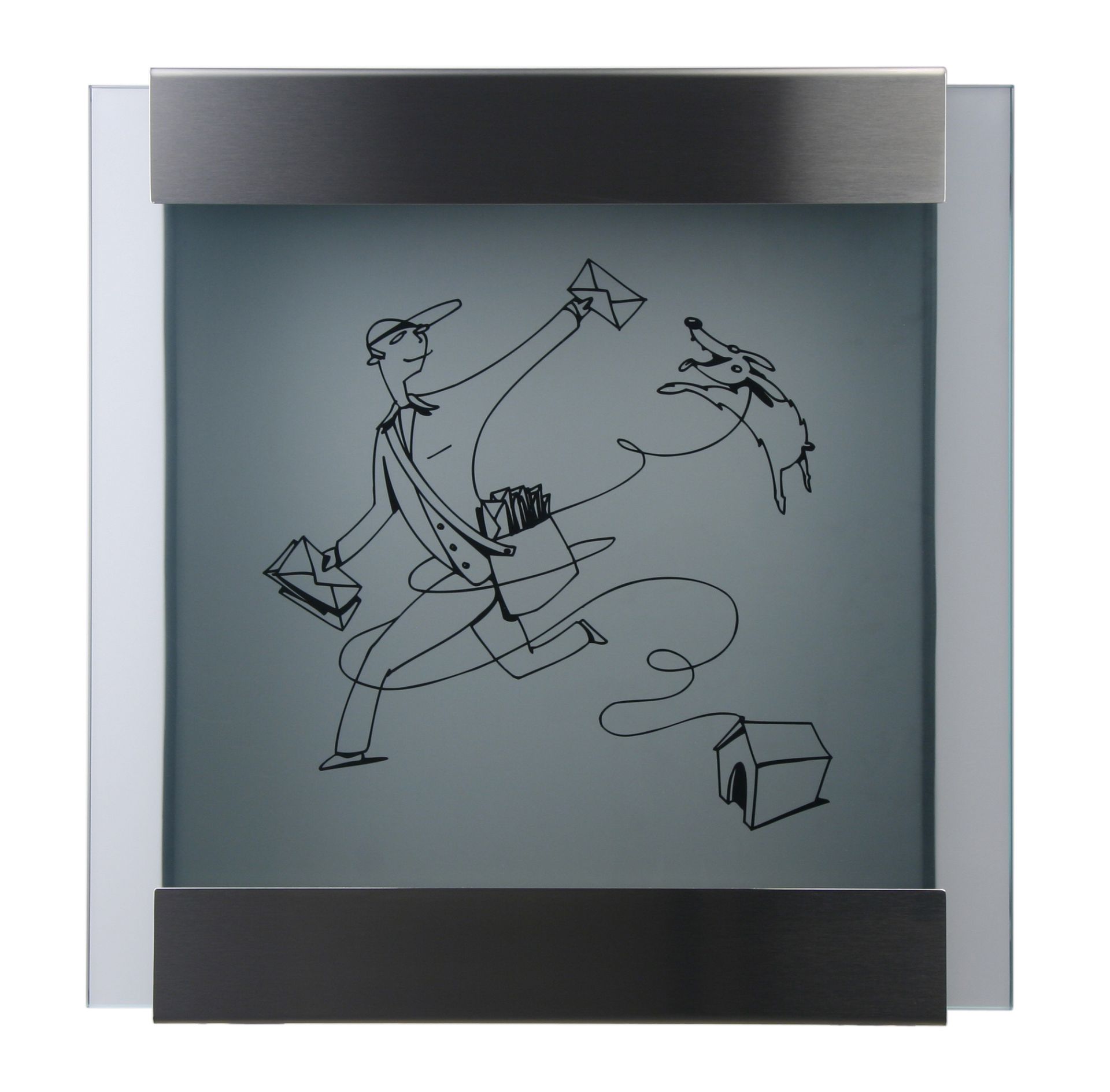 Glasnost Briefkästen Glas bedruckt Michel Luz ohne Beschriftung Glasnost Briefkästen Glas bedruckt Michel Luz ohne Beschriftung