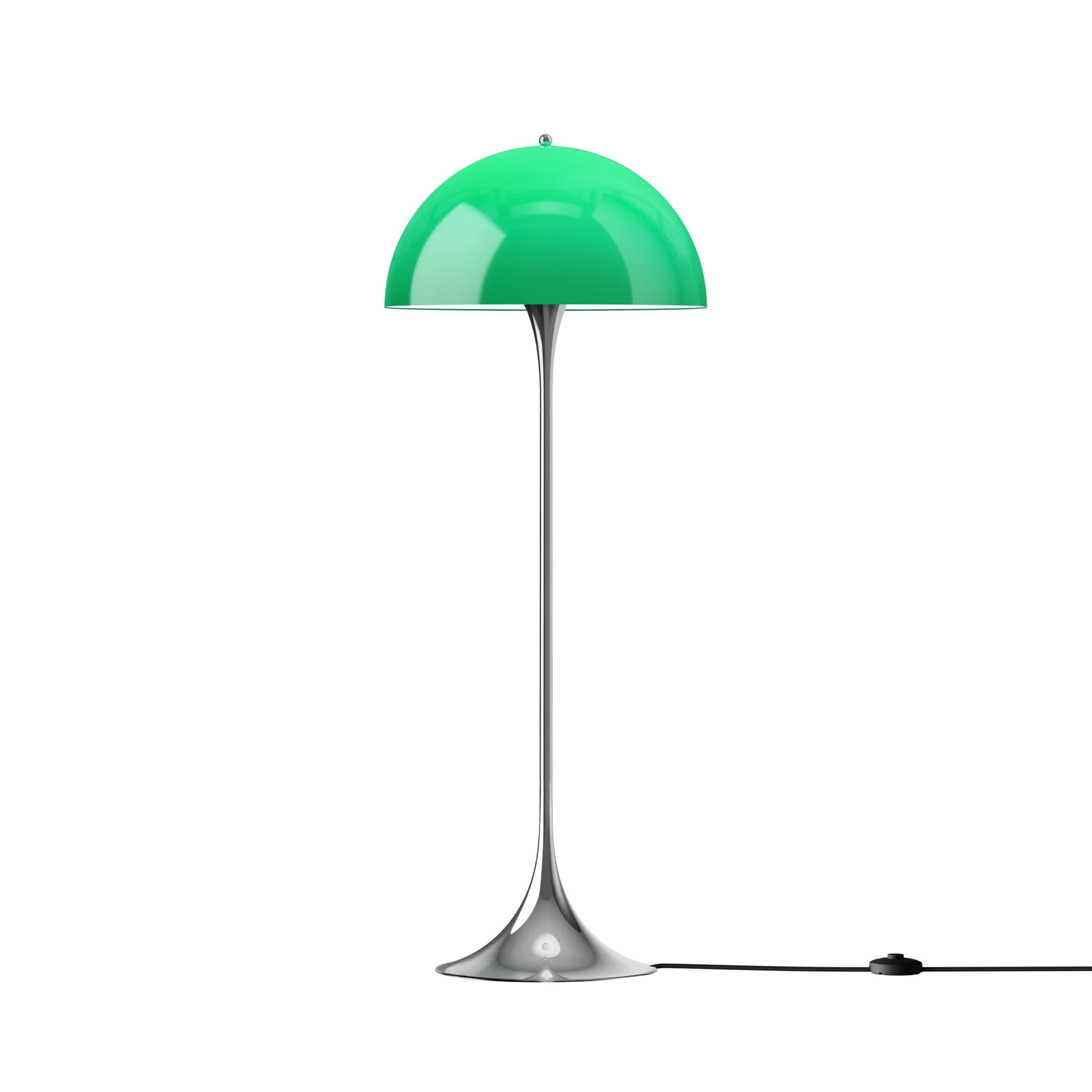 Panthella-Originals-Floor-Lamp-500-Opal-Green-Chrome.webp Panthella 500 Original Stehleuchte Design Opal Grün