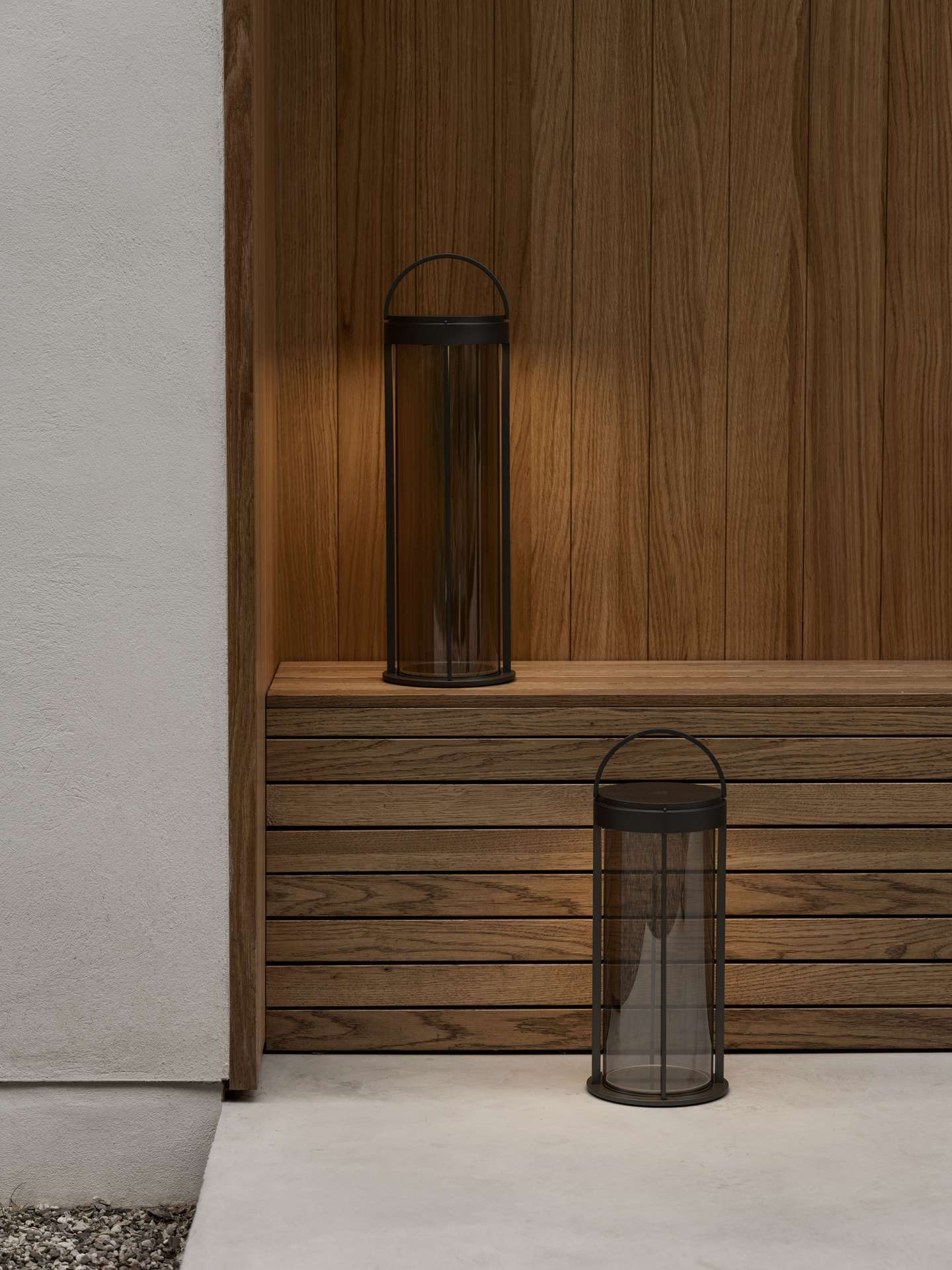 MITURO mobile LED Laterne Gunmetal S