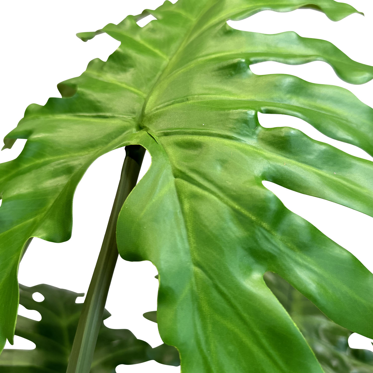 Kunstpflanze mit Topf Philodendron 85 cm mit Cigar Bodengefäß Kunstpflanze mit Topf Baum-Philodendron 85cm mit Organic 3D Topf