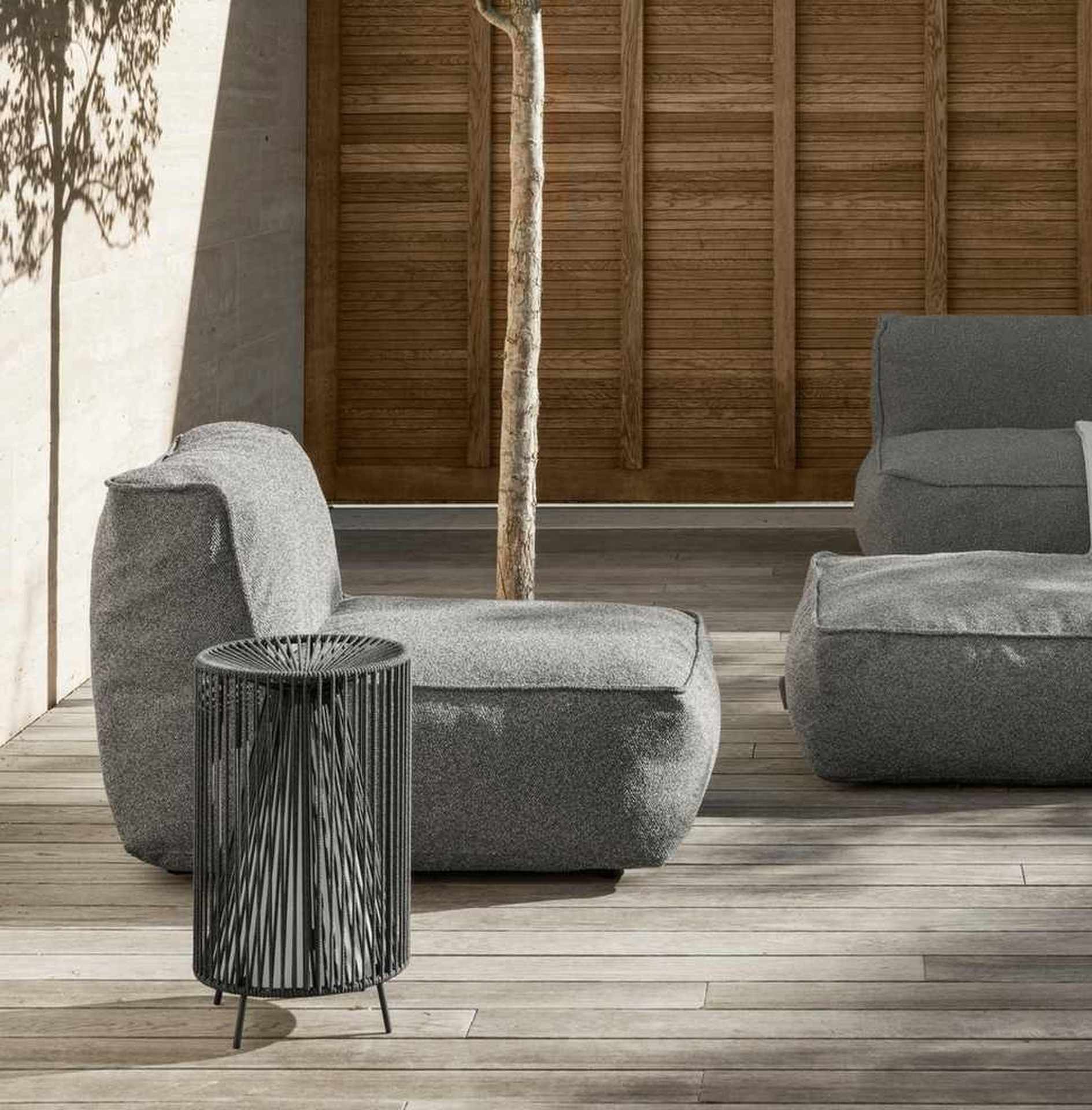 GROW Outdoor Lounge 1-Sitzer Modul Cloud Bouclé