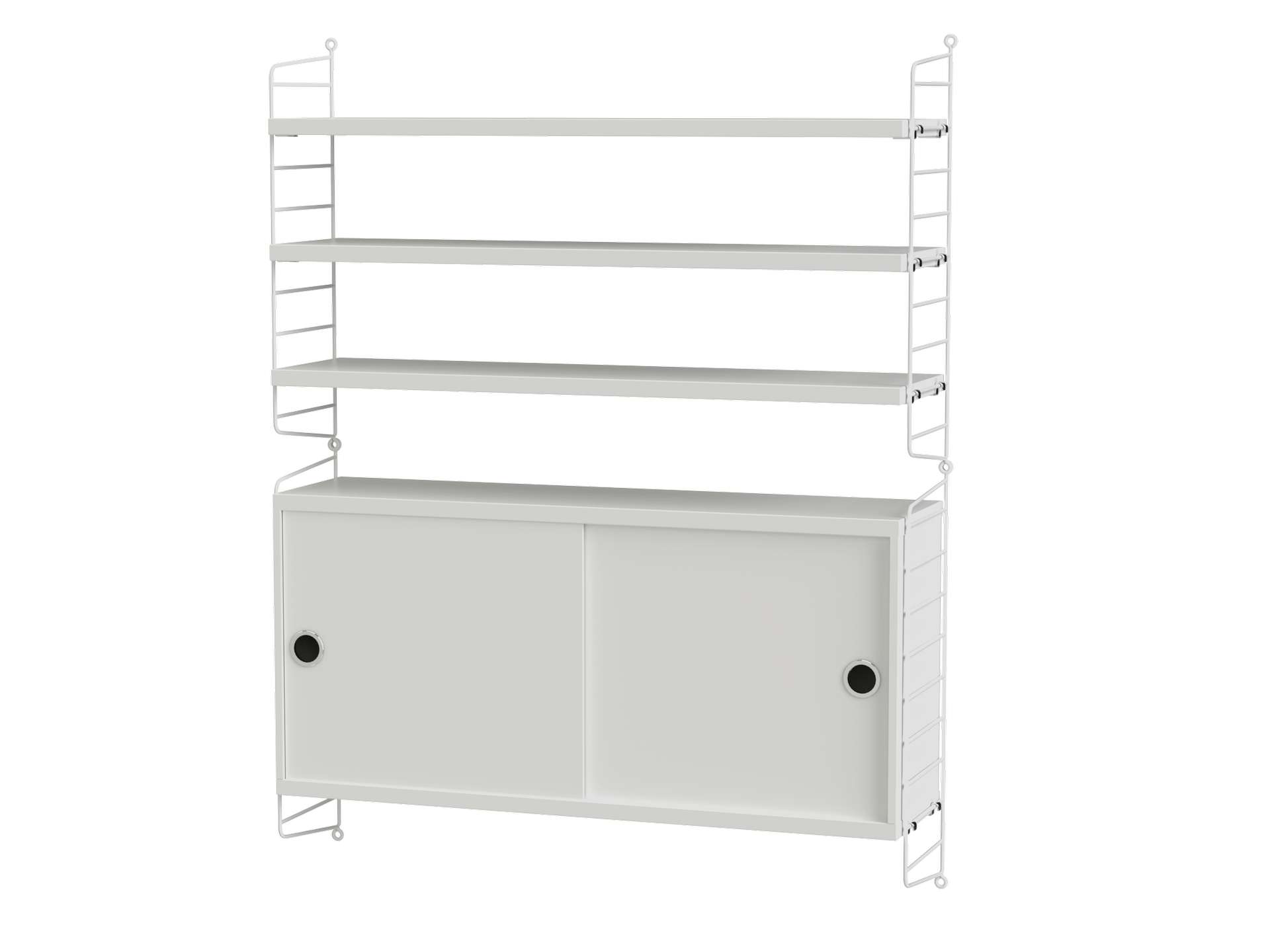 Hängeschrank mit Ablage Weiß Weiß