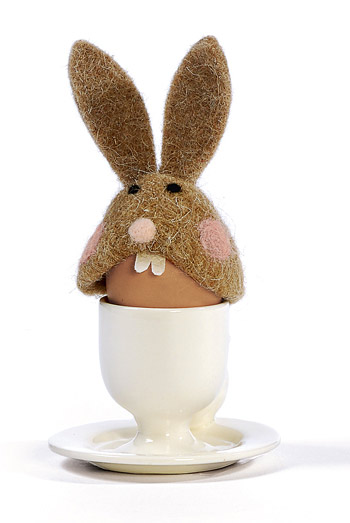 Eierwärmer aus Filz Hasenkopf Eierwärmer aus Filz Hasenkopf