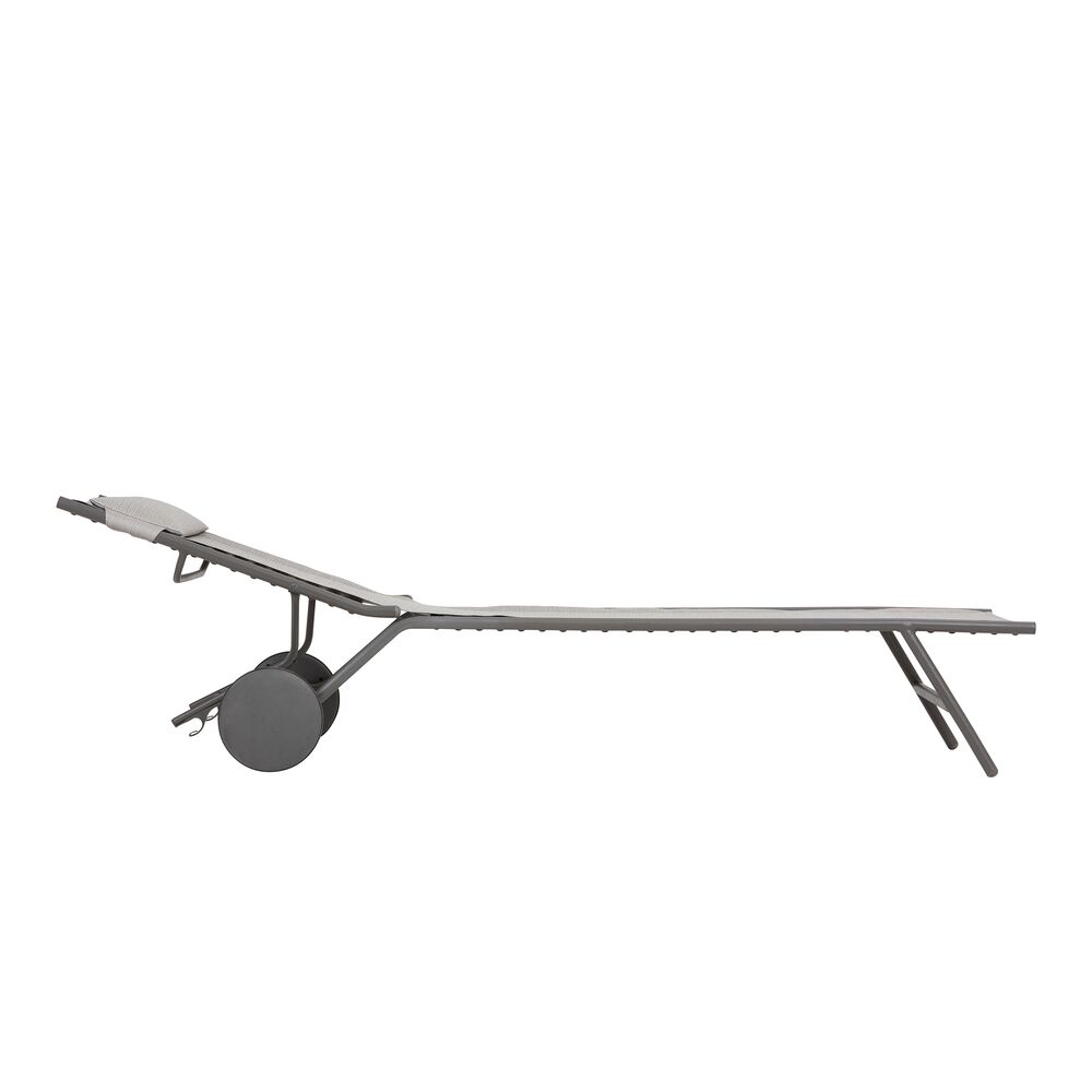 3614210026742_5.jpg Hohe Sonnenliege Miami HT II Batyline® Duo – klappbar & mit verstellbarer Rückenlehne Grau Galet