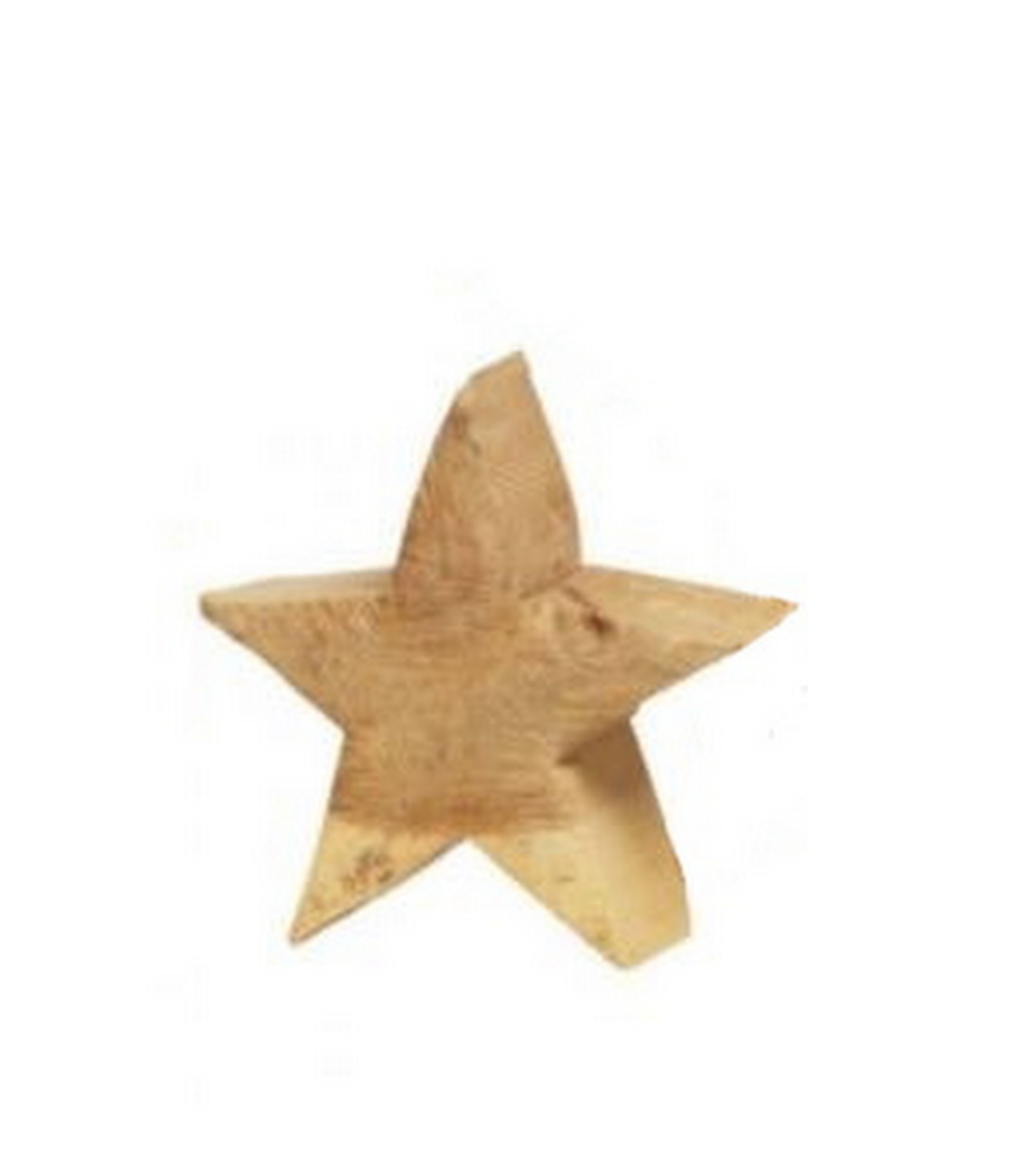 Holz-Stern Pappel natur rauh 40 x 40 cm