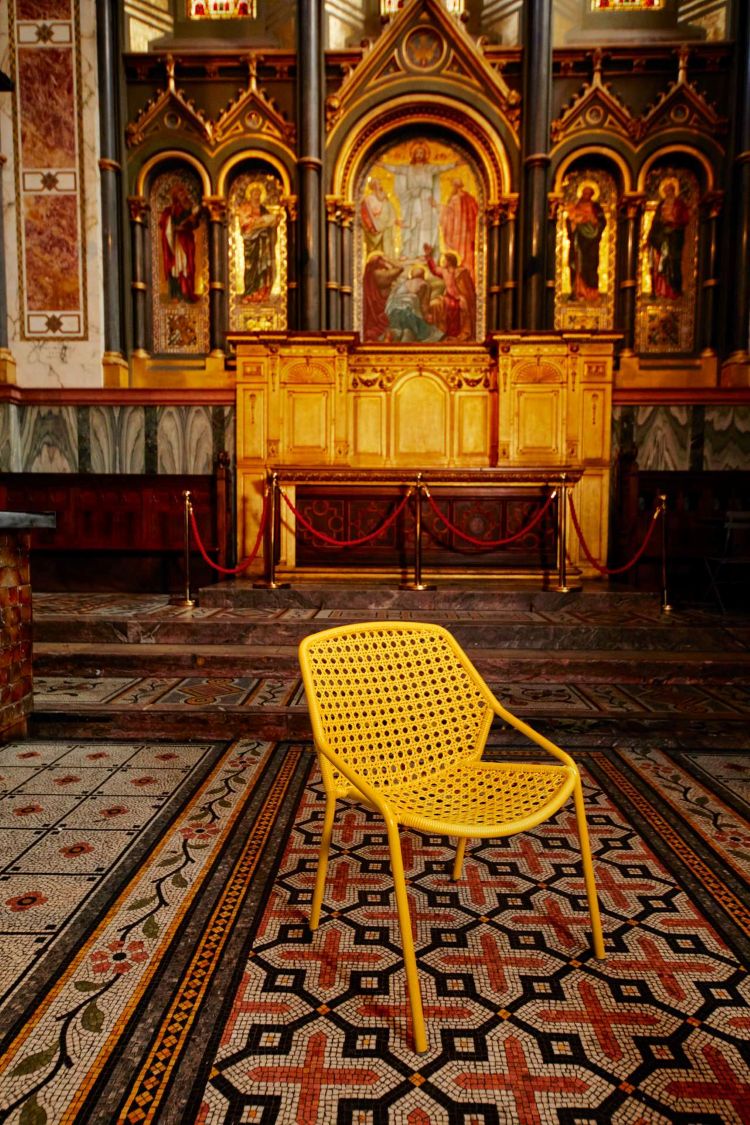 Croisette Bridge Gartenstuhl – Komfortabler Outdoorstuhl mit filigraner Flechtstruktur 82 Kaktus