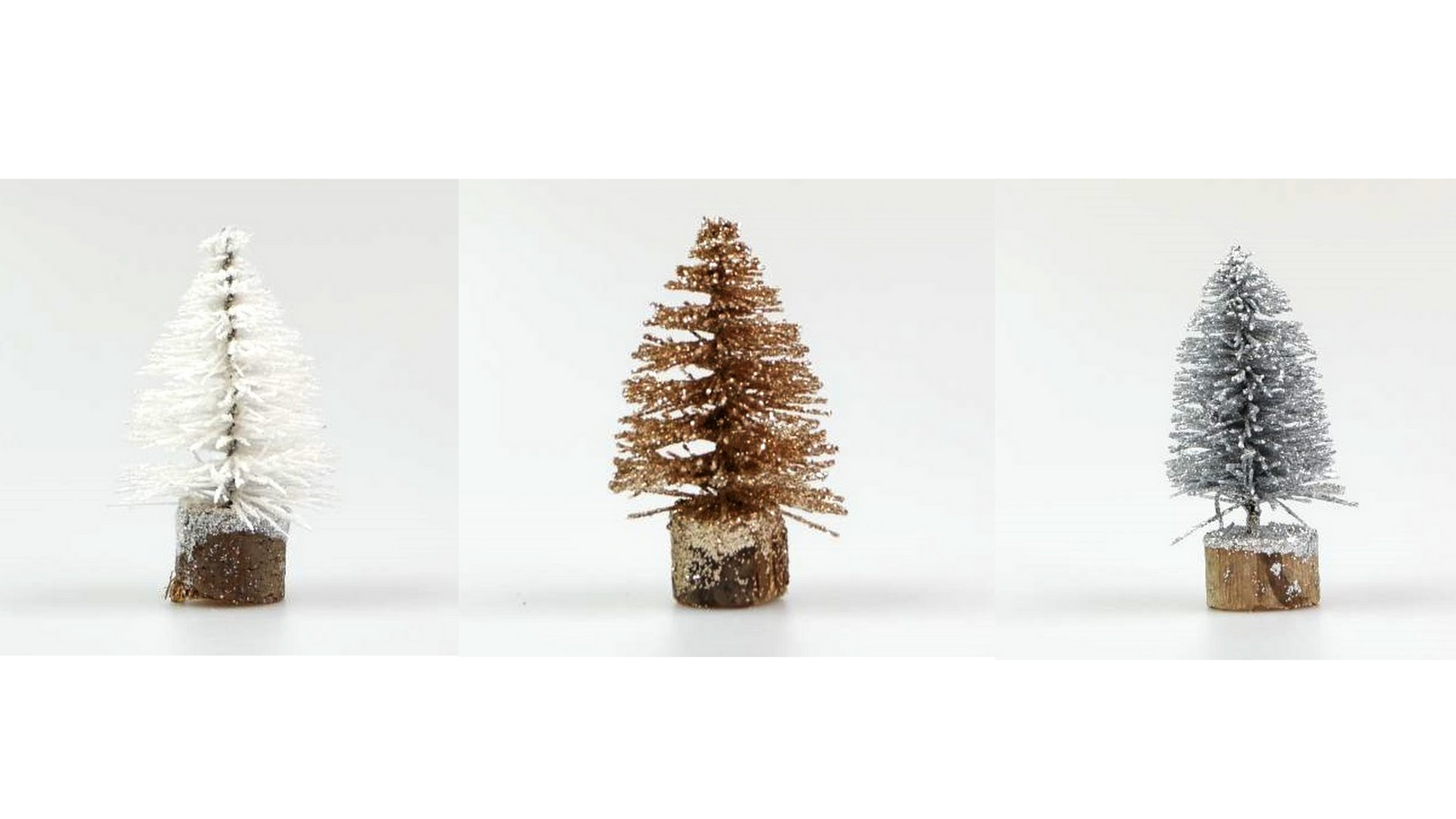 Glitzerbäume 3er-Set