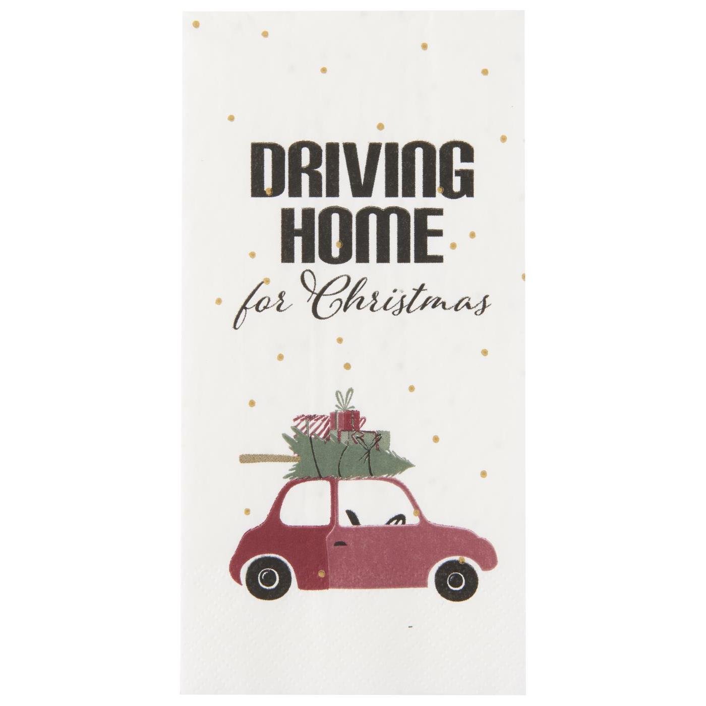 Serviette Driving home for Christmas Serviette Driving home for Christmas