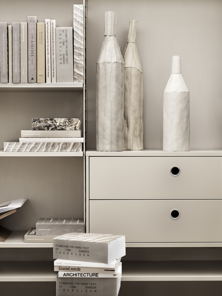 String System Hängeschrank mit Schubladen Walnuss natur 78/42/30