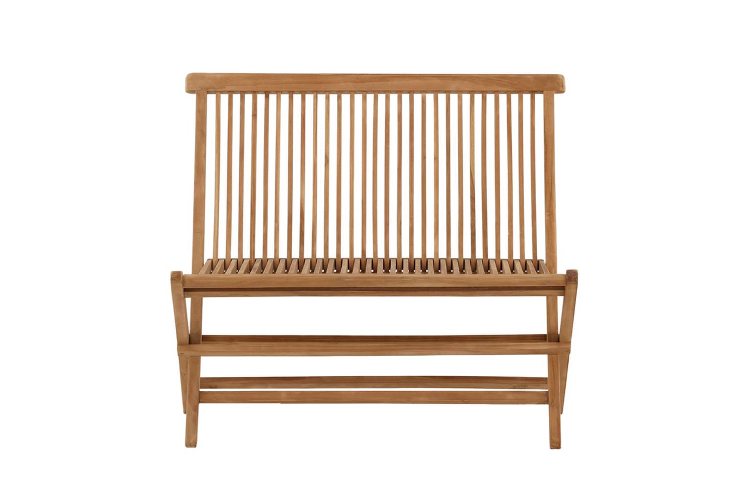Gartenbank Ghana – praktische Klappbank aus Teakholz