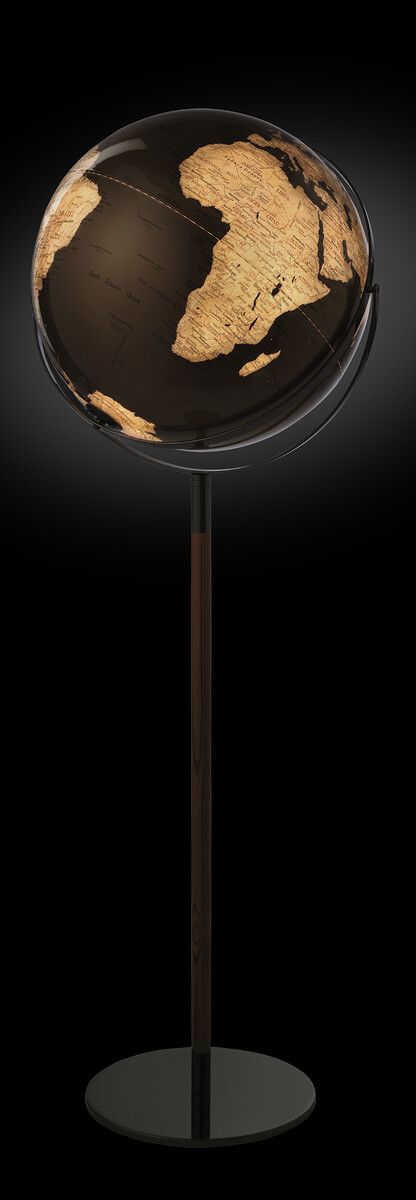 LED-Leuchtglobus 43,5 cm „Apollo Light Flex“ – Dimmbar, drehbar & mit Relief silber/gunmetal/bronze