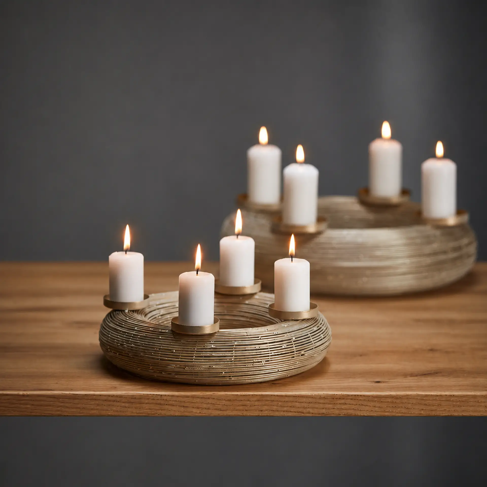 GRACIA edler Adventskranz Gold Ø 26 cm