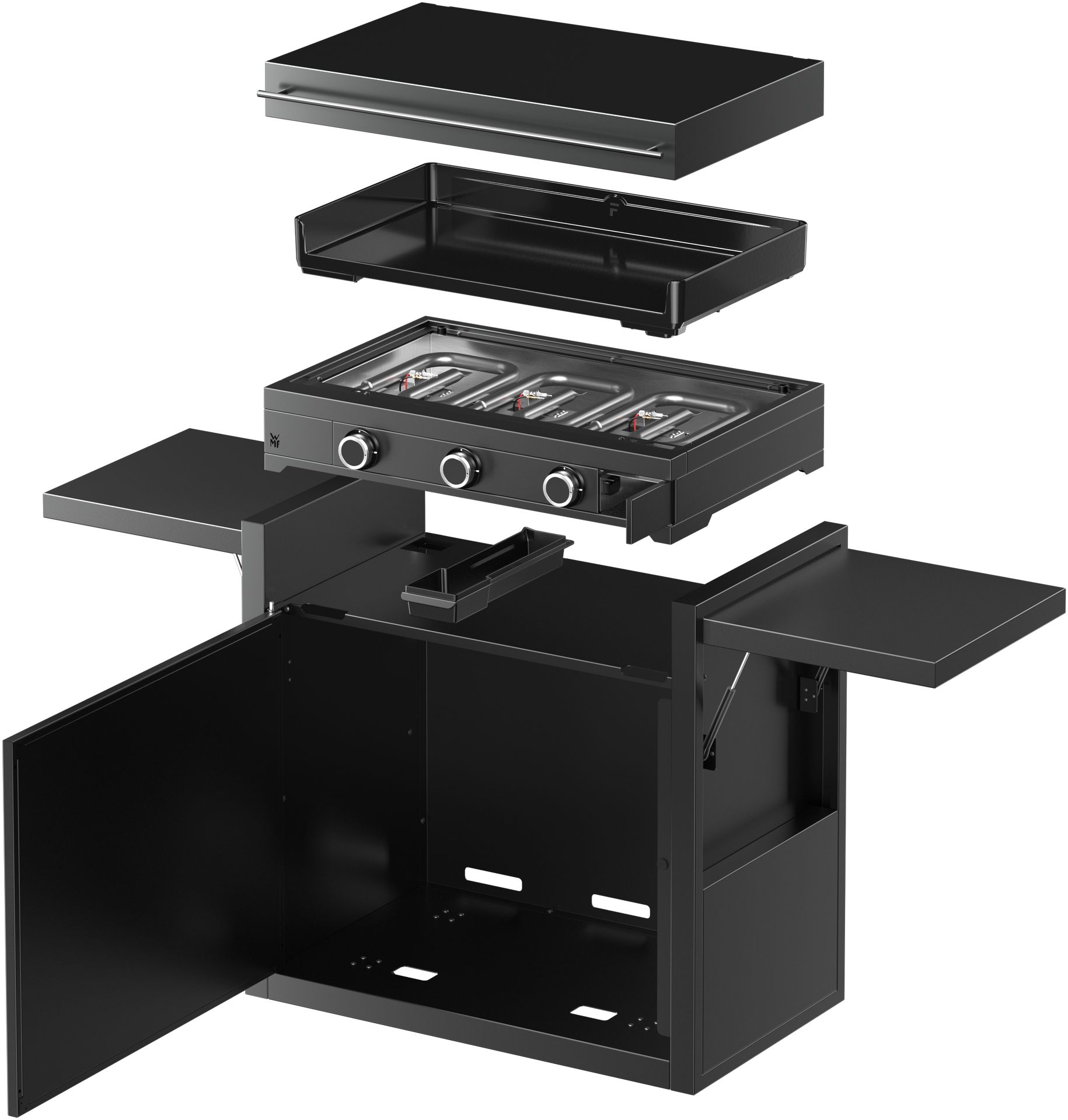 Plancha-Set mit Planchawagen 75 Gas Plancha-Set mit Planchawagen 75 Gas
