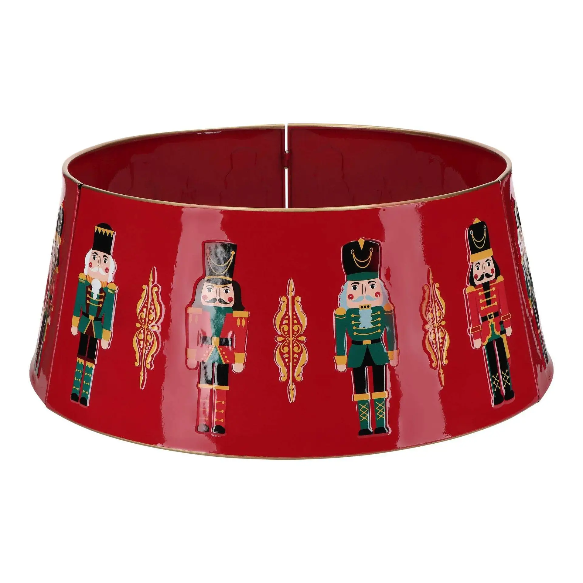 Metall Weihnachtsbaumkragen – Rot