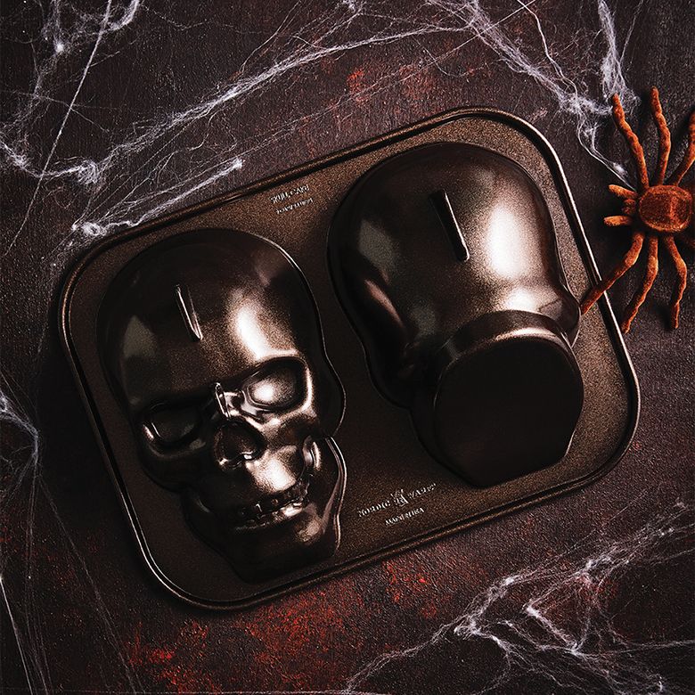 88448_argentina_skull_cake_pan Totenkopf - Kuchenform (Halloween)