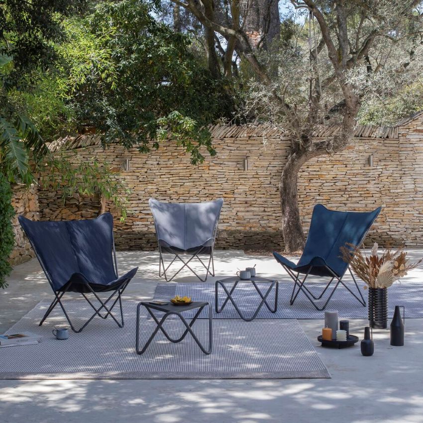 Pop Up Lounge Chair XL BEC Dunkelgrau Pop Up Lounge Chair XL BEC Dunkelgrau+Ersatzbezug Curry