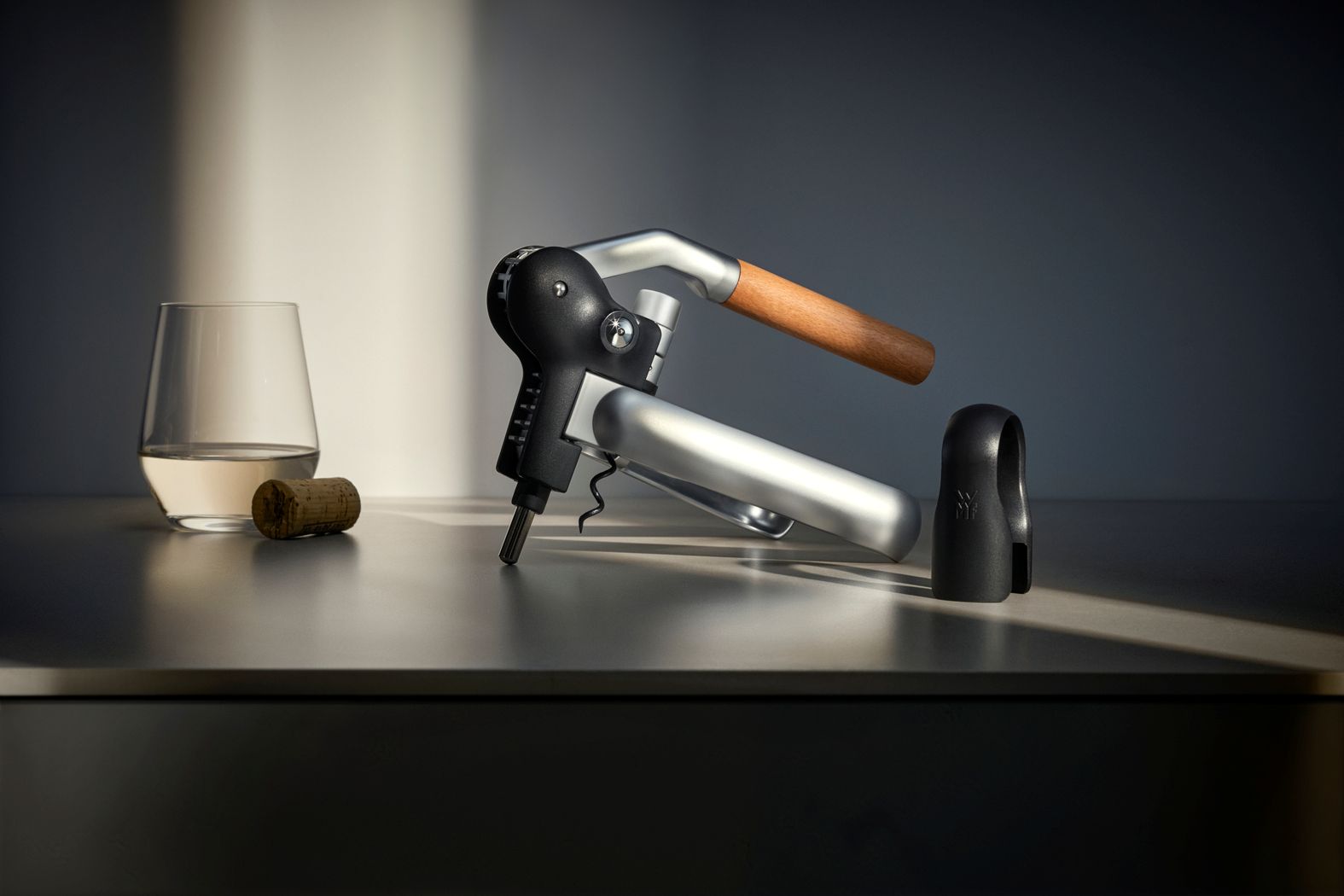 Baric Hebelkorkenzieher mit Folienschneider aus Metall & Buchenholz Baric Hebelkorkenzieher mit Folienschneider aus Metall & Buchenholz