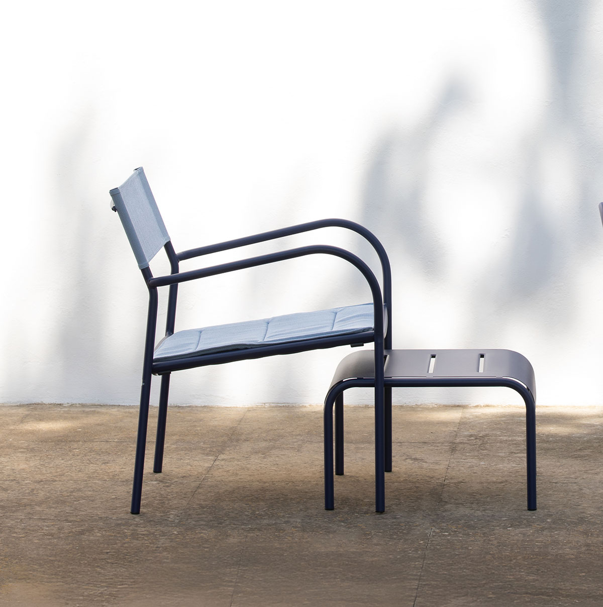 Vera Fußablage für Loungesessel Terracotta