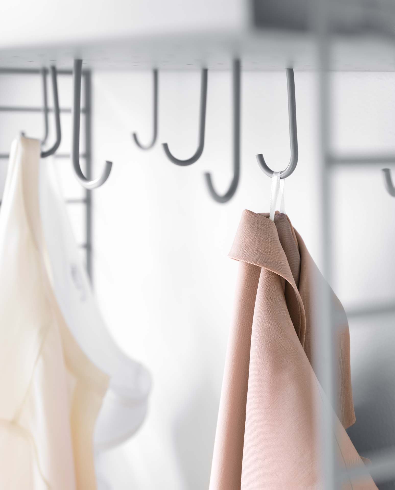 String System Haken für Metallböden 5er Set Dunkelgrau