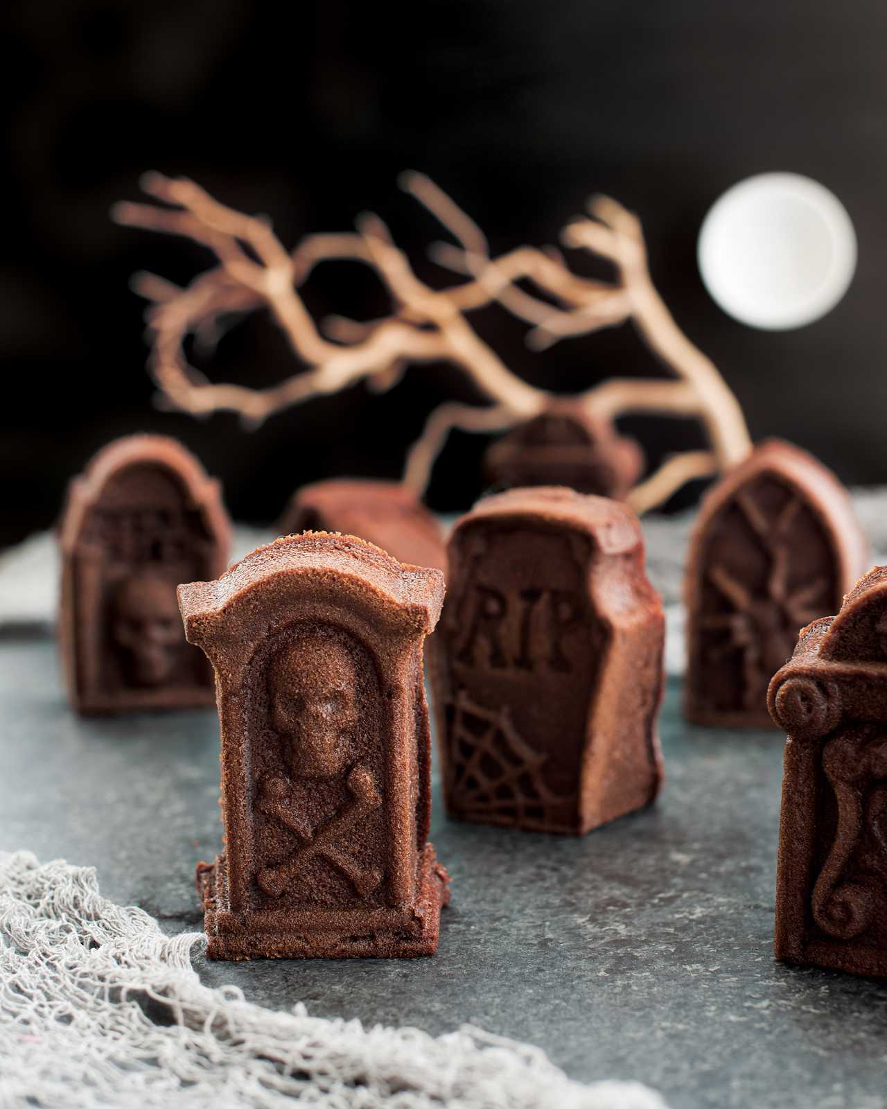 Grabstein Halloween Backform