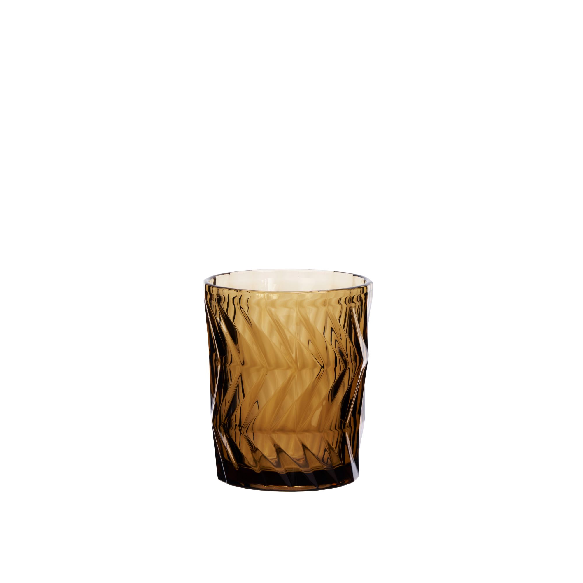 Geriffeltes Trinkglas - spülmaschinenfest Braun Geriffeltes Trinkglas - spülmaschinenfest Braun