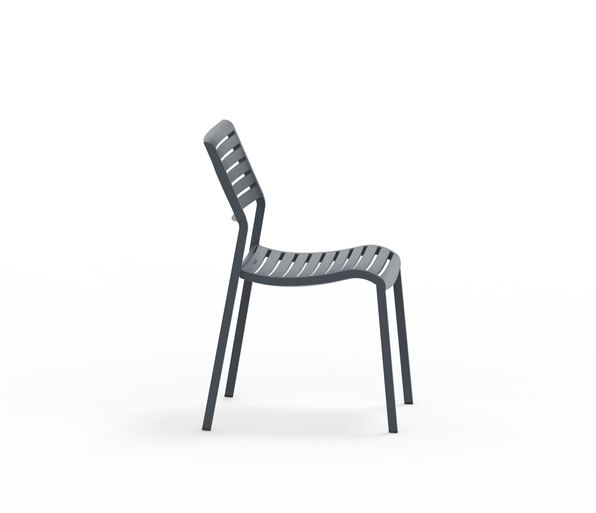 Nina moderner Gartenstuhl stapelbar Antikgrau