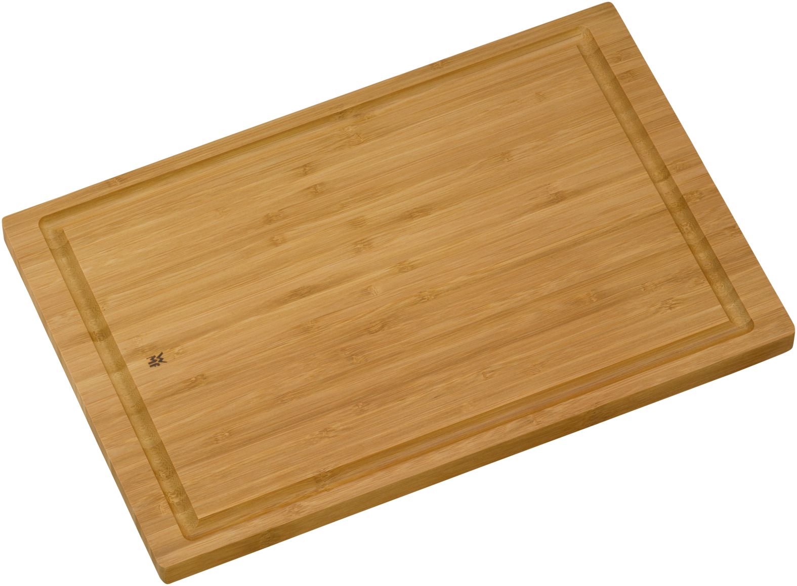 Bambus Schneidebrett mit Saftrille – beidseitig verwendbar 38 x 25 cm