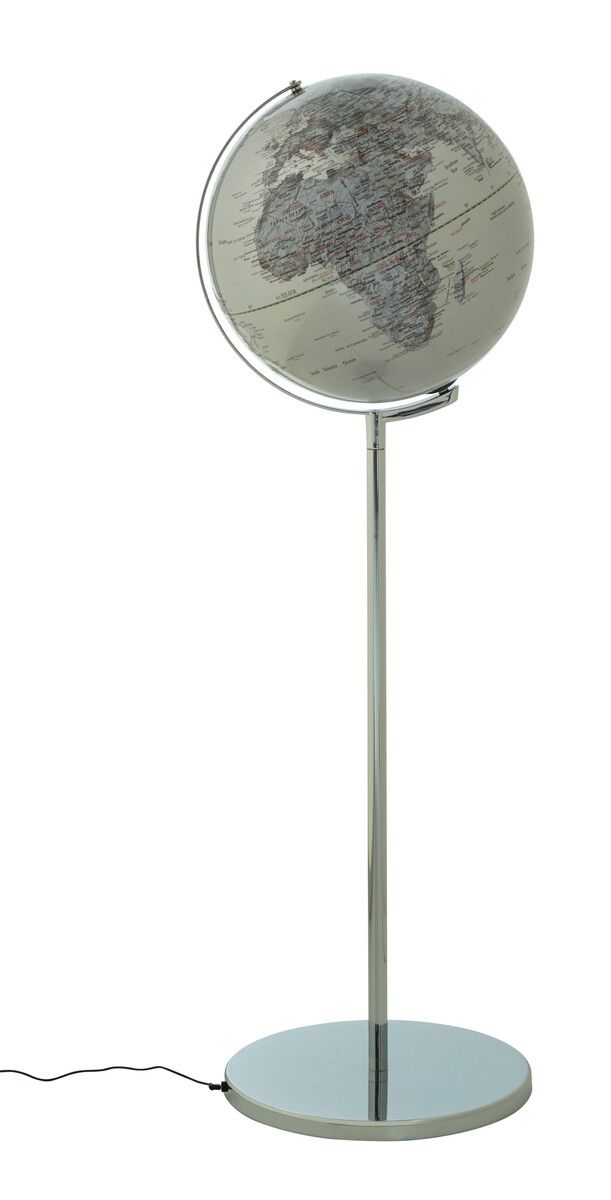 Standglobus "SOJUS LIGHT" silber glänzend verchromt