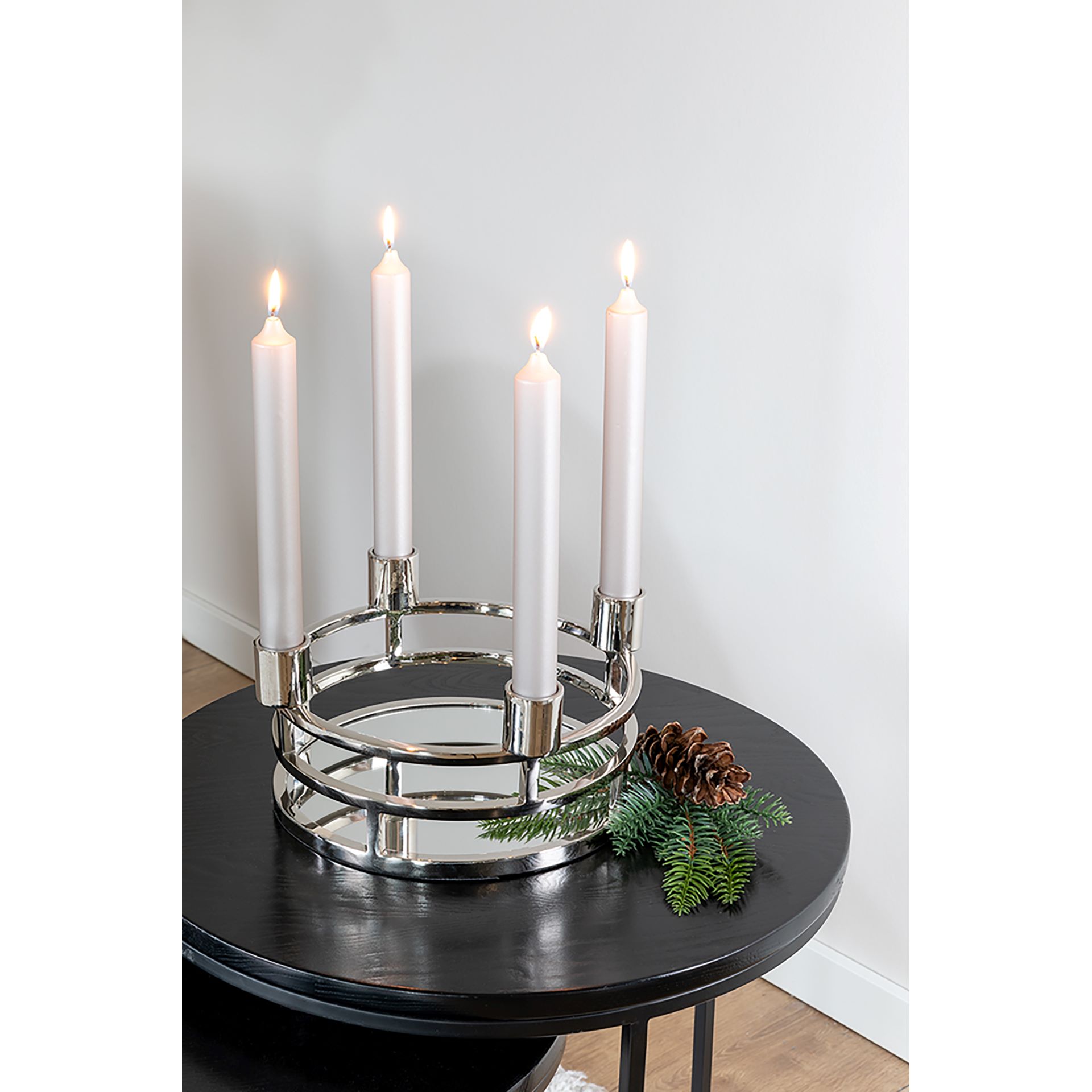 Modena Leuchterkranz/Tablett für Stabkerzen