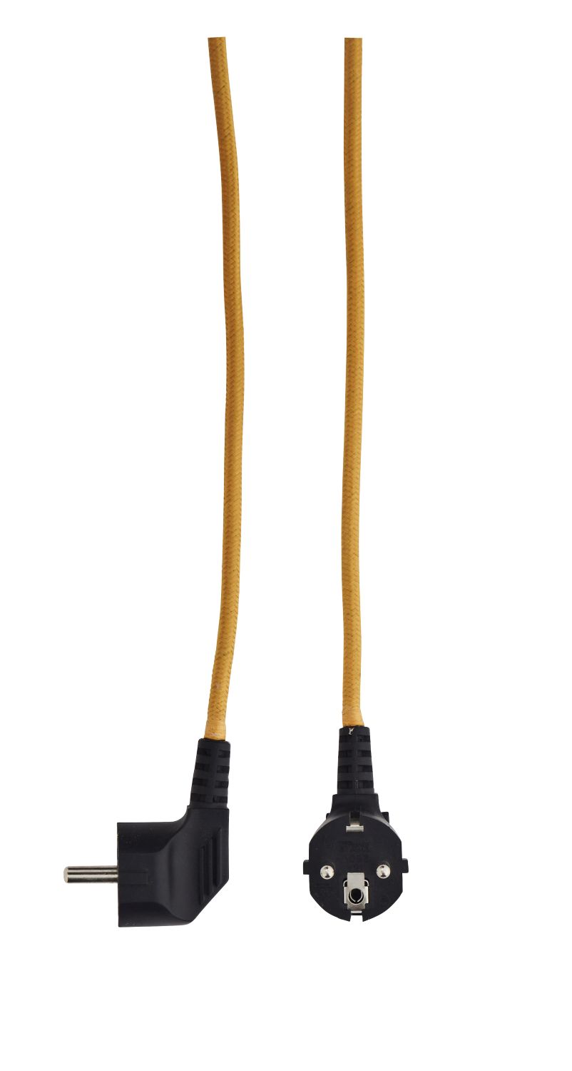 Emaillierte Tischlampe aus Eisen - Senfgelb