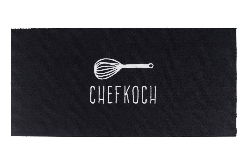Fußmatte Chefkoch, Schwarz/Weiß Fußmatte Chefkoch, Schwarz/Weiß