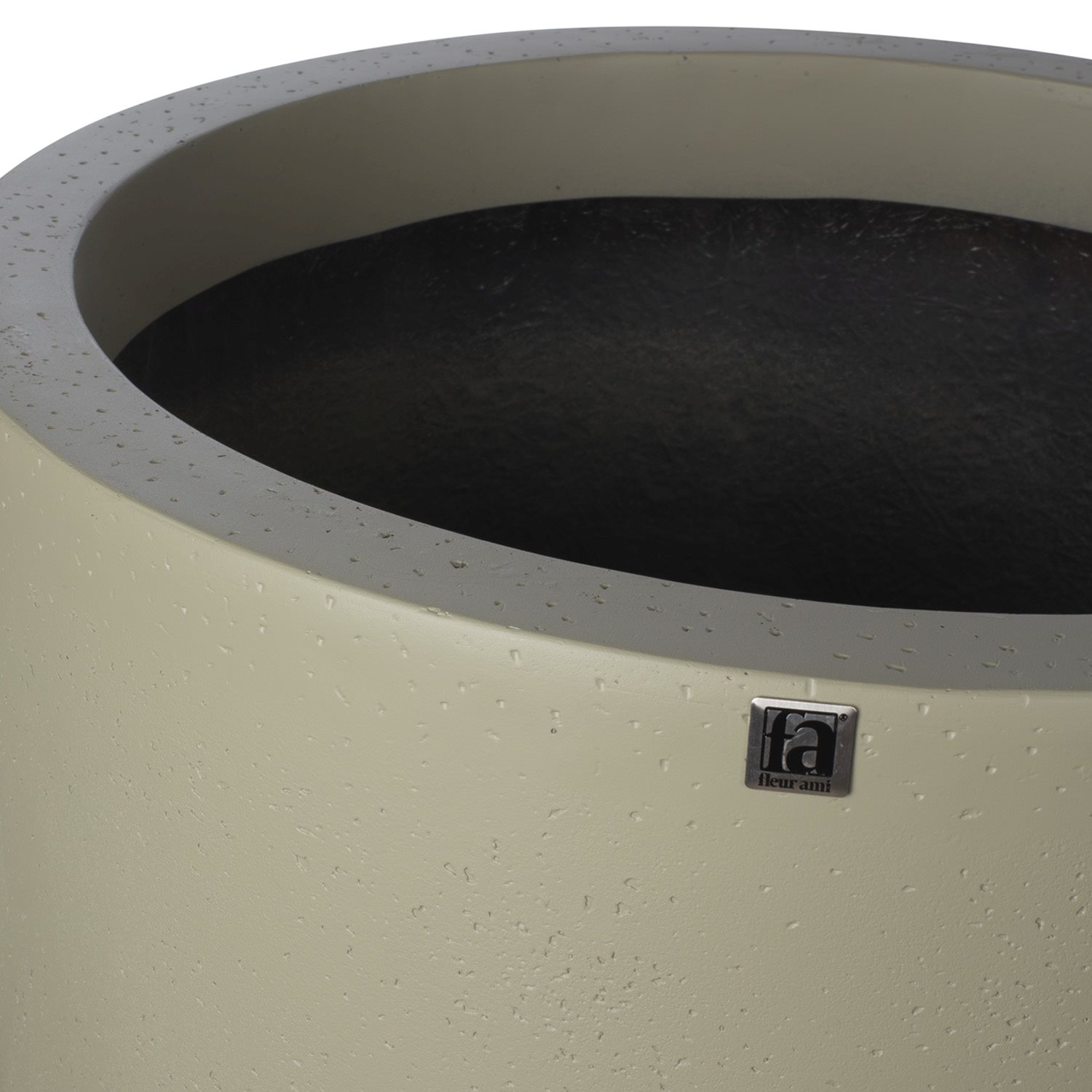 Corum Pflanzgefäß, Ø 39 cm, Höhe 37 cm, concrete olivgrau