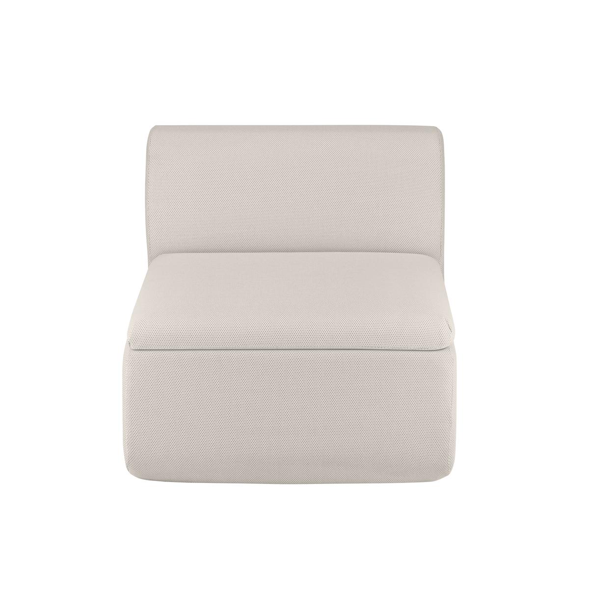 GROVA Outdoor Lounge 1-Sitzer Modul Beige Ohne Bodenplatte und Füßen günstig online kaufen