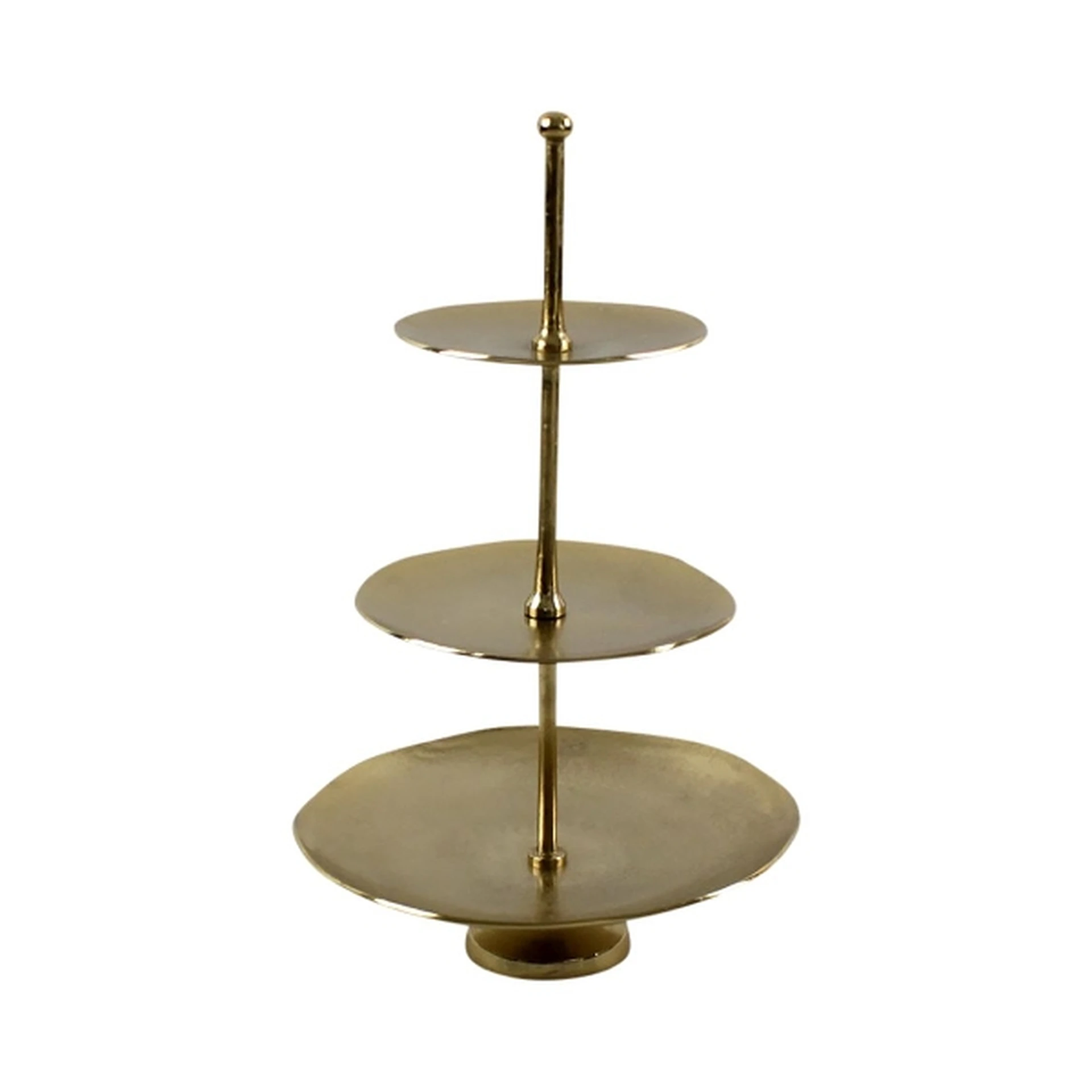 Goldene Etagere Organic drei-stöckig