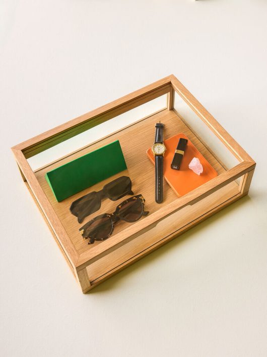 VIEW Display Box Small – Natur, Glas & FSC®-Holz 40x30 cm, Höhe 12 cm