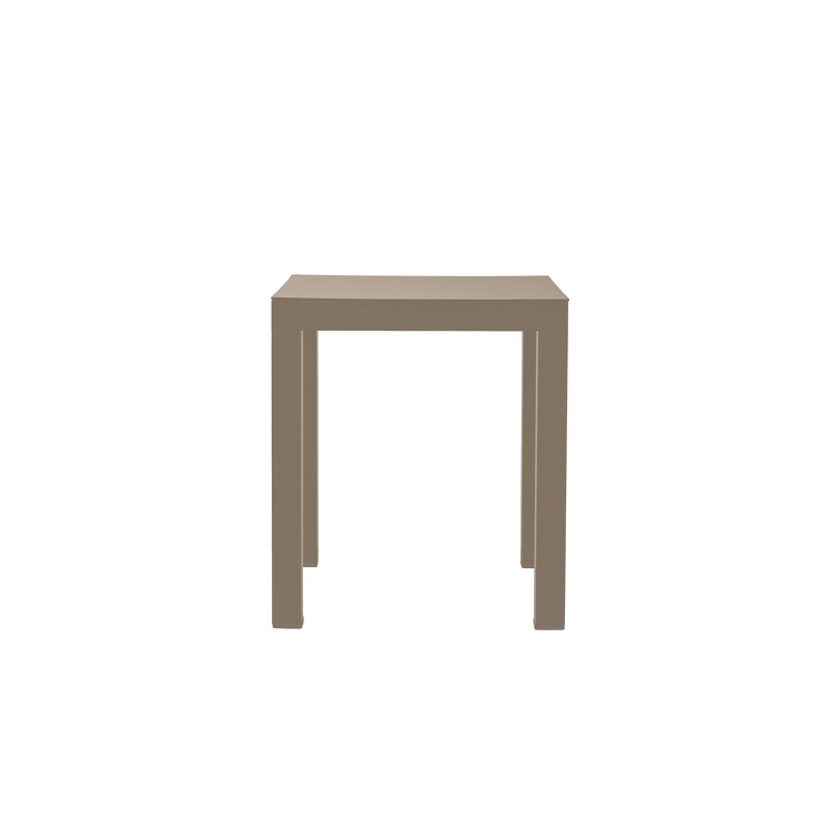 ARIA moderner Aluminiumhocker pulverbeschichtet 46 x 40 x 40 cm taupe