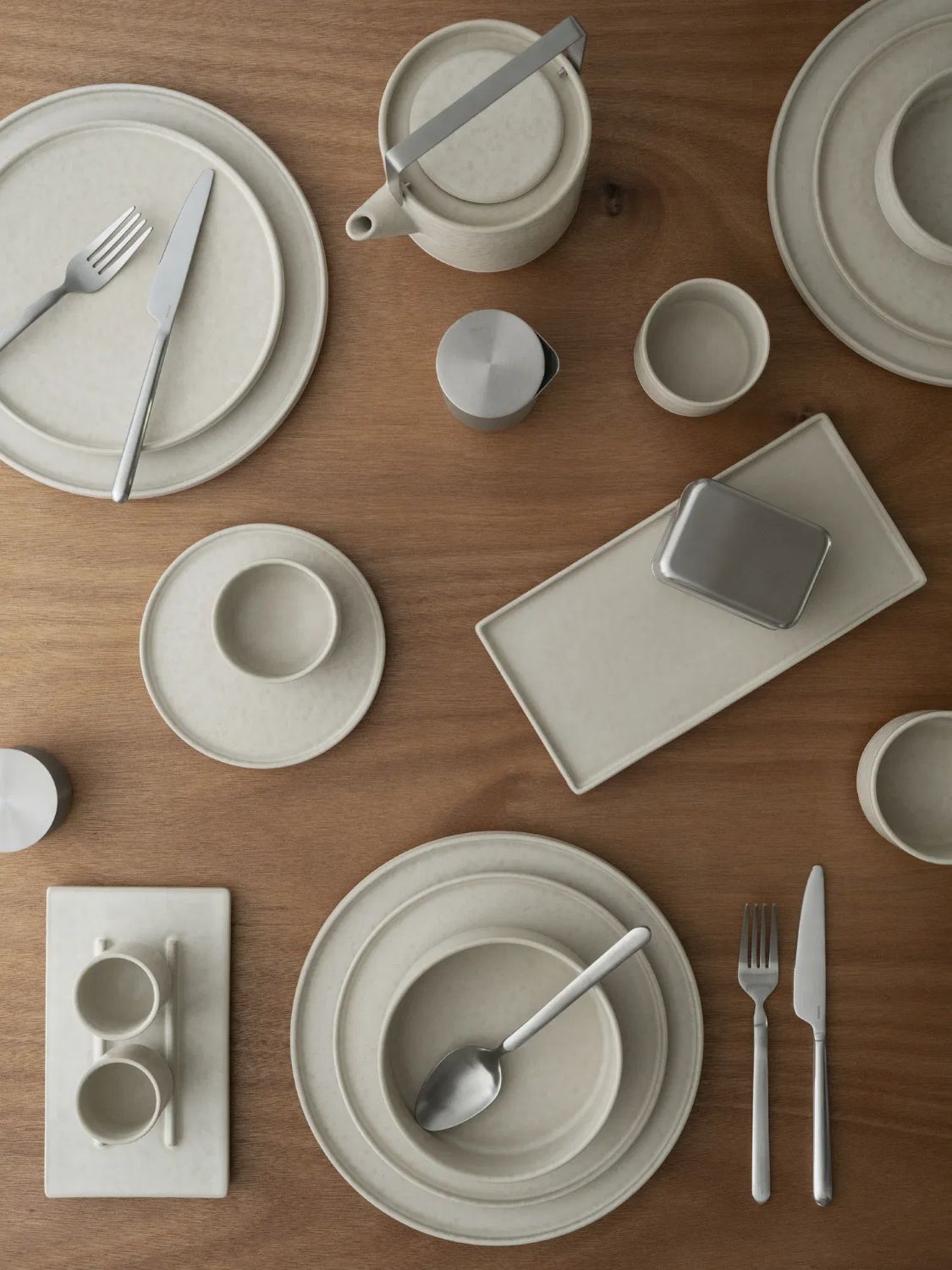 Makoto schlichter Dessertteller - mattes Finish Elephant Skin