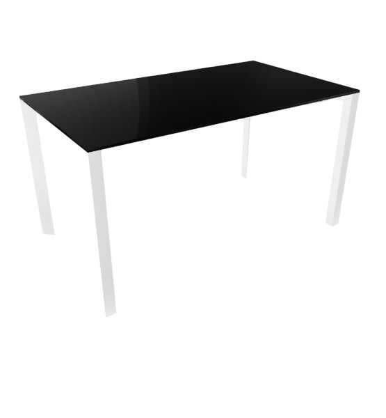 Profilo Konferenztisch 80x140 cm Compactop-Platte Schwarz Profilo Konferenztisch 80x140 cm Compactop-Platte Schwarz