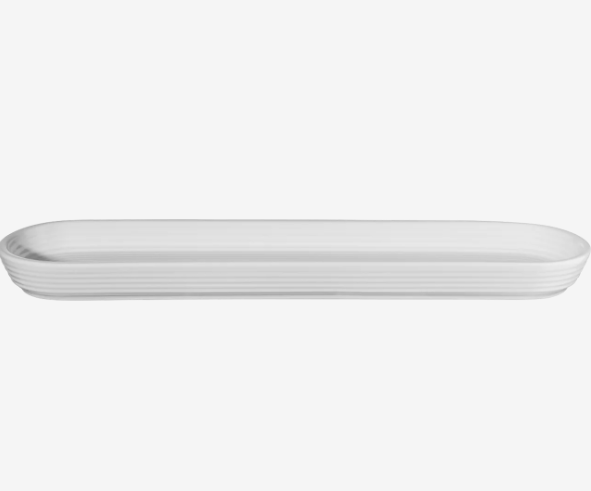 Baguette-Schale White – Kitchen Art Servierschale aus Steingut, 40,5 x 9,5 cm Baguette-Schale White – Kitchen Art Servierschale aus Steingut, 40,5 x 9,5 cm