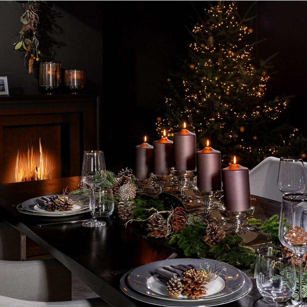 Nuvola moderner Kerzenhalter 5-flammig - längliche Form